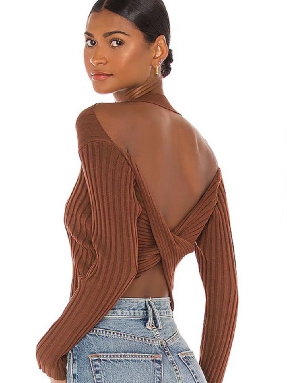 NWT Revolve Majorelle Lacie Twist back sweater